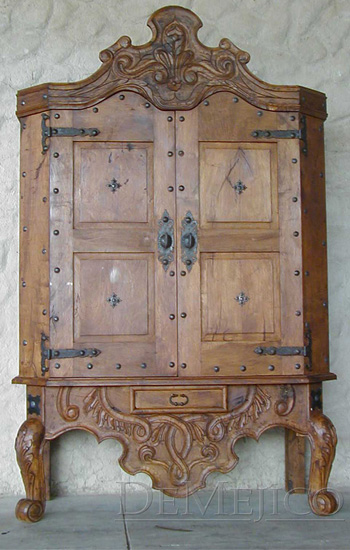 Spanish Carved Armoire, Armario Conquista Jumbo - Demejico Spanish Carved Armoire, Armario Conquista Jumbo - Demejico