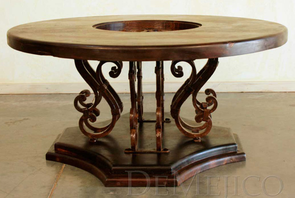 spanish scroll iron base coffee table, mesa de centro ventana spanish scroll iron base coffee table, mesa de centro ventana