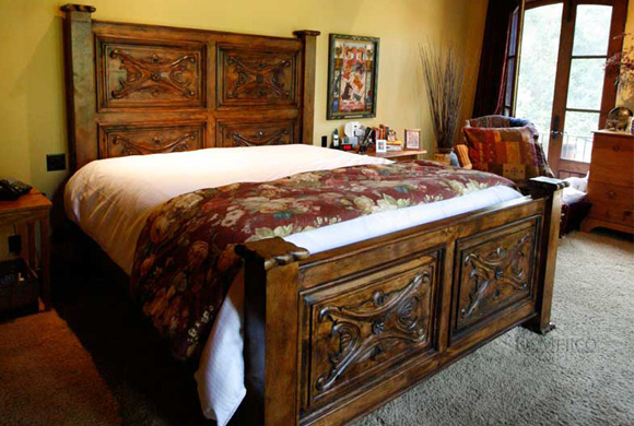 Colonial Headboard, Luis Quince Bed  Demejico