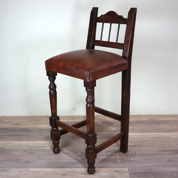 Rustic Spanish Bar Stool Hacienda Torno Barstool Demejico Rustic Spanish Bar Stool