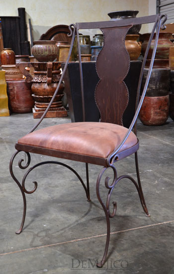 Wrought Iron Chair Silla Elegante Demejico