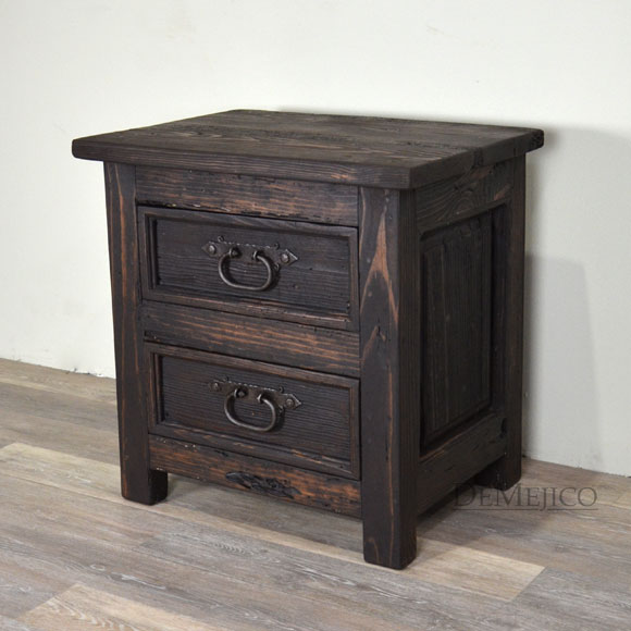Old World Nightstand Reclaimed Wood Nightstand Demejico