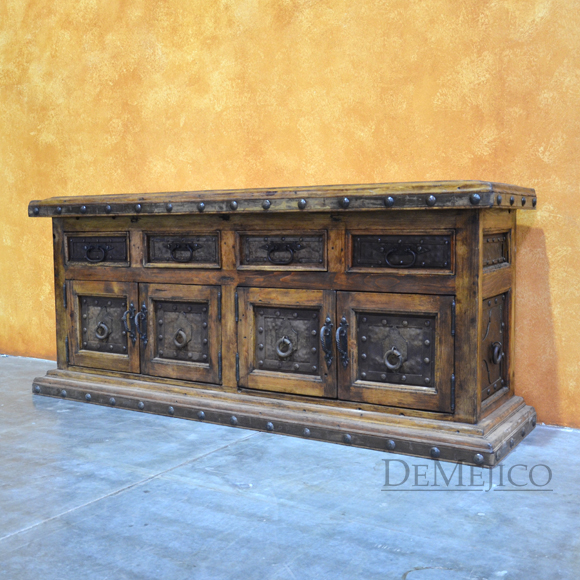 Antigua Metal Tv Stand Especial Rustic Entertainment Center Demejico Metal Tv Stand Rustic Entertainment Center Spanish