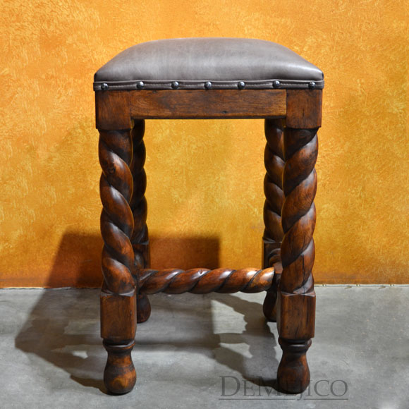 Backless Chapital Barstool Spanish Bar Stool Demejico Chapital Barstool Backless Spanish Bar Stool Counterstool